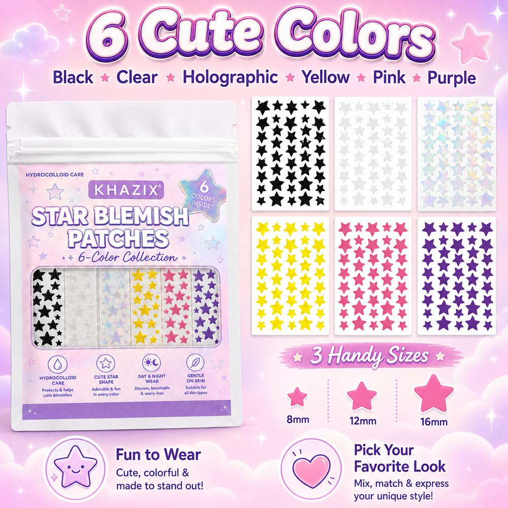 Seven-Color Star Pimple Patche - Skincare Moisturizer 评论和价格