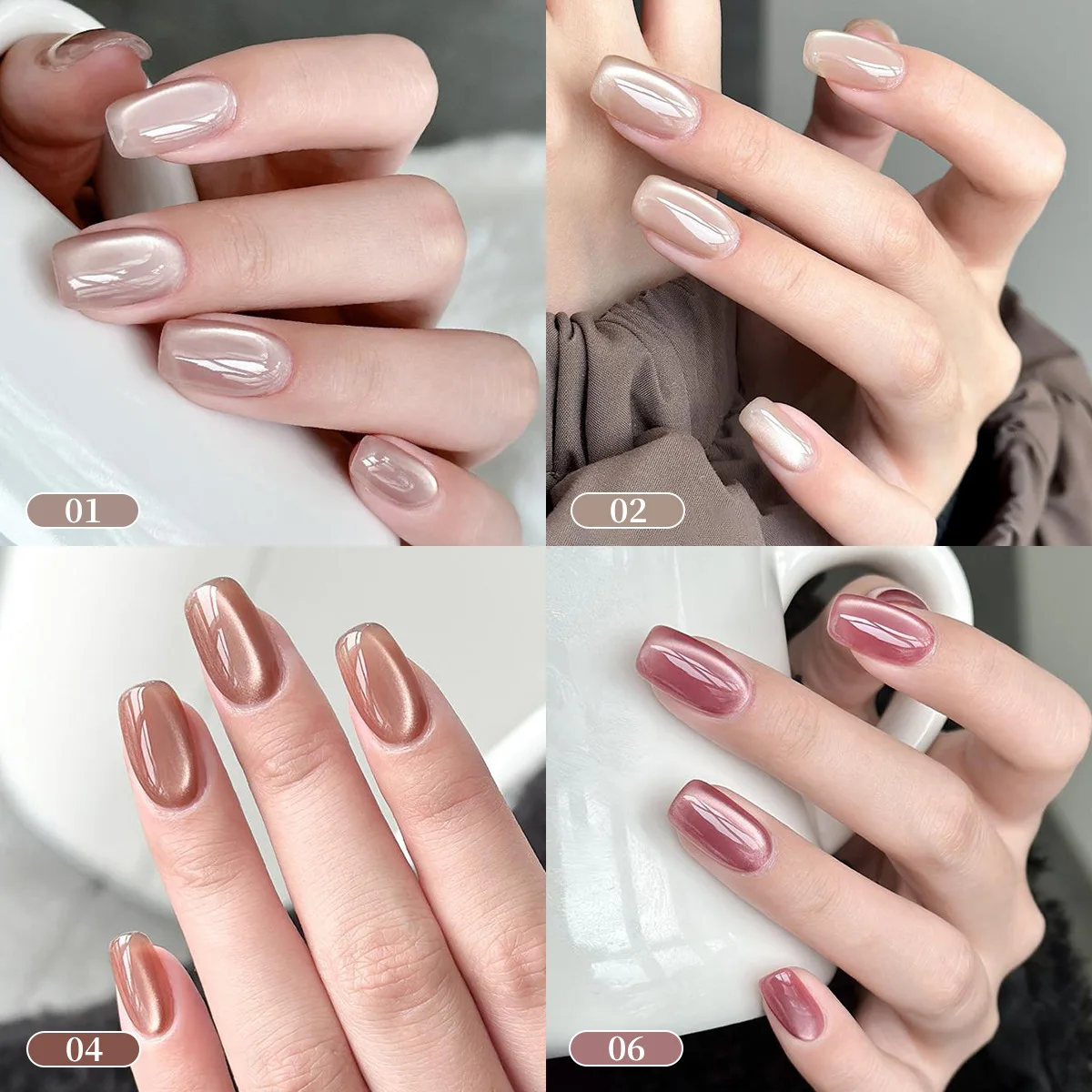 6pcs 10ml Water Light Cat Magn - Cucumber Cooling Gel 评论和价格